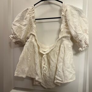 ASOS Peasant Top Cropped